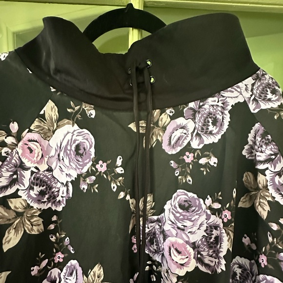 Pinup Girl Clothing purple roses corset skirt Large - Picture 1 of 4